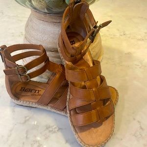 COPY - Born sandals with zip up heel. Worn very few times size 8